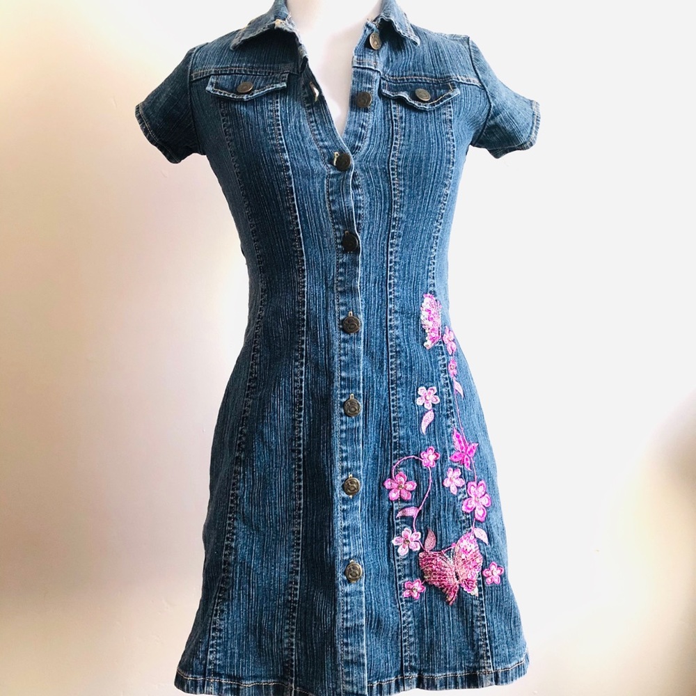 Girls Denim Dress Size 10